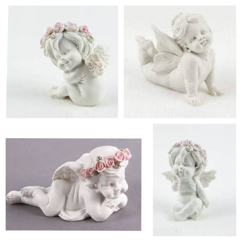 3d Angel With Wings Mold Candle Mould Silicone Melt and Pour Etsy