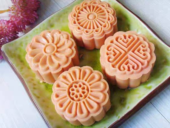 Round Shape Flower Molds Silicone Soap Candle Mold Polymer Clay Tool DIY  Cake Decor Chocolate Candy Cookie Baking Mould