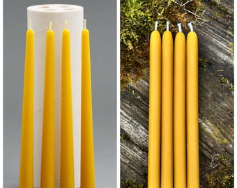 Handmade Long  tapper 4 cavity 2 options to choose from  candle silicone mold tapers tapper candles beeswax mould aromatherapy