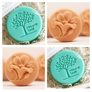 Ronde natuurlijke zeep boomvorm mal mal siliconen zeep kaars hars smelten en gieten polymeerklei magneet diy stempel handgemaakt