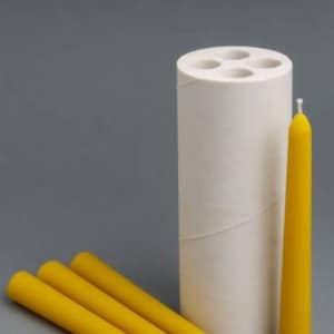 Long  tapper 4 cavity 18 cm candle silicone mold tapers tapper candles beeswax mould aromatherapy
