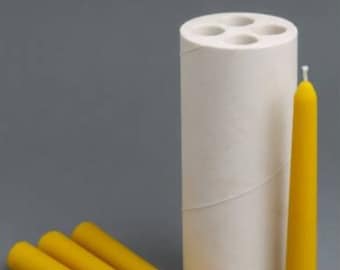 Long  tapper 4 cavity 18 cm candle silicone mold tapers tapper candles beeswax mould aromatherapy