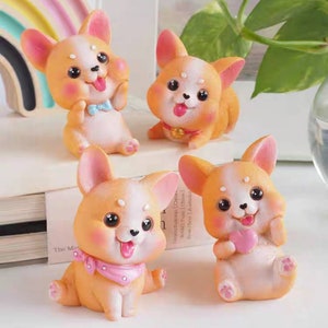 3d cute dogs dog puppies puppy home baby cute pet animal silicone mold mould soap candle resin craft supplies melt and pour soaps concrete