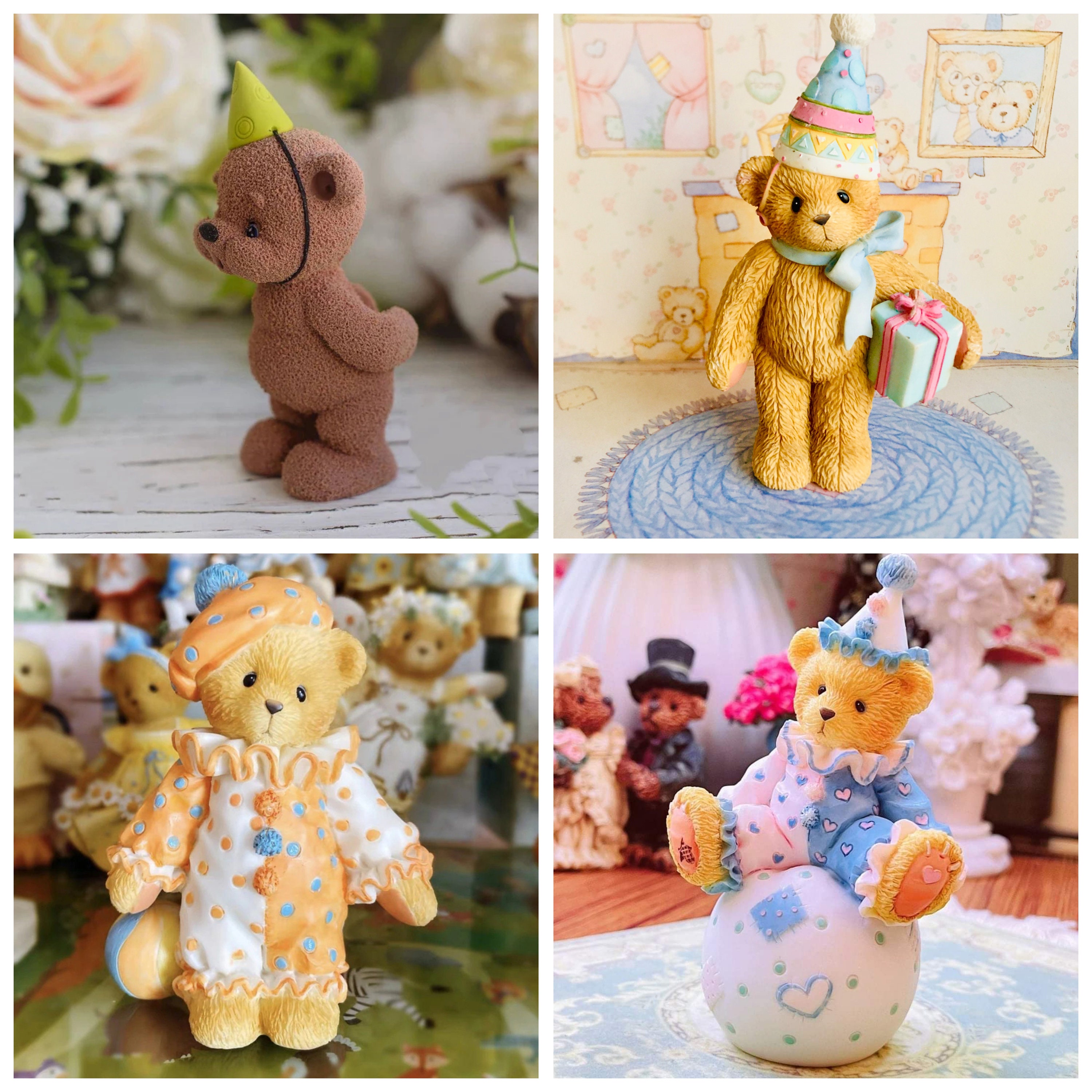 Large And Small Sitting Bear Candle Mold Cartoon Animal - Temu