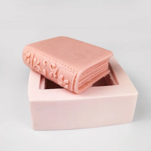 LC Love N184 Stampo In Silicone Per Sapone E Candele - Mould Art Craft, Forma Quadrata 6.5x6.5cm, Anticadente E Riutilizzabile, Fai Da Te (Rosa) - 4