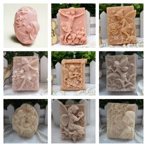 fairy floral girl angel baby candle mould silicone melt and pour craft supplies christmas candle clay figure handmade resin casting mold