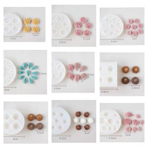 Cupcake frosting whipped whip cream cookie  food polymer clay resin jewelry soap   mold mould silicone embed making  pastry baking jewellery