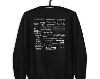A collection of notable expressions from Seinfeld - Unisex Sweatshirt