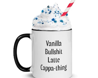 Curb Vanilla Latte Mocha Cappa-thing | Larry David | Mug with Color Inside