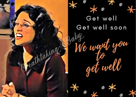 2 Designs Seinfeld Fan Get Well Card | Printable | DIGITAL FILE