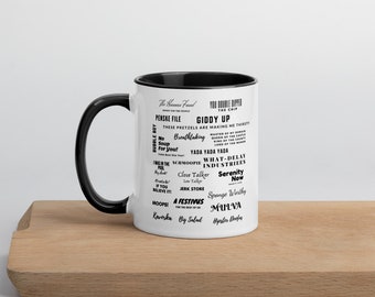 A collection of notable expressions from Seinfeld - Mug with Color Inside