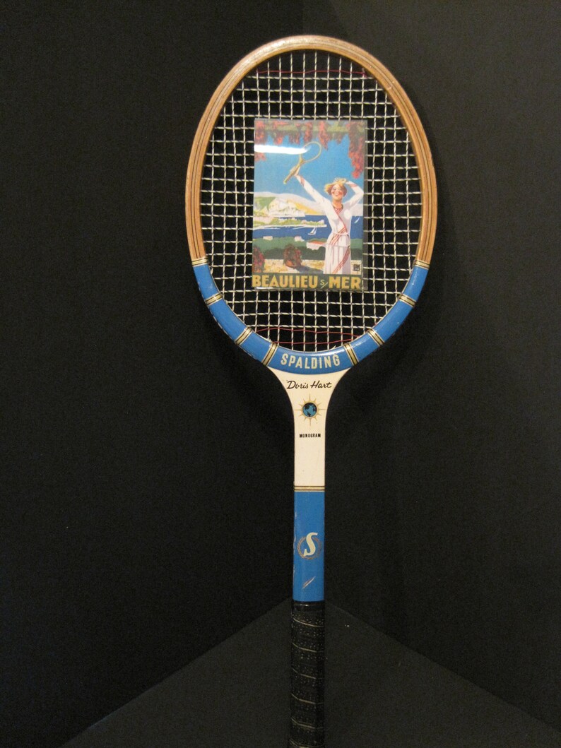 wooden tennis racket frame
