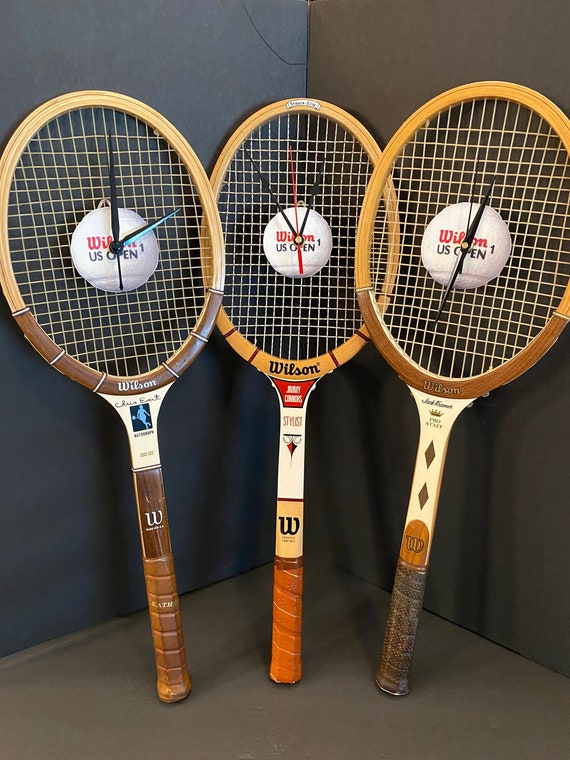 Clock Vintage Tennis Racquet Etsy