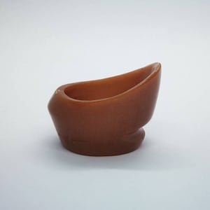 Temujin Handmade Brown Archery Anillo cilíndrico para el pulgar - Modern Classic Ming estilo chino