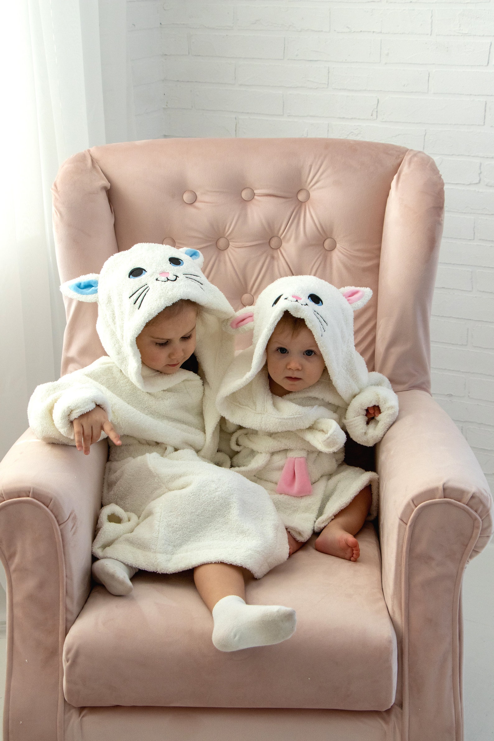 Personalized kids robe CAT Lounge robe Toddler bathrobe Etsy