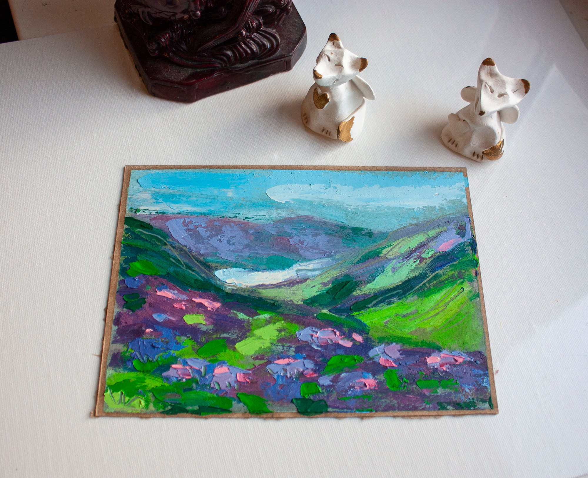 Scottish Landscape Original Art Scotland Small Painting 5 by 7 Etsy