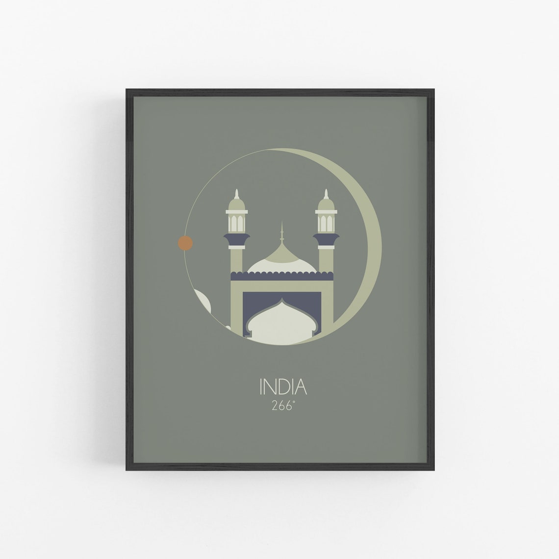 India Qibla Islamic Wall Art Islamic Home Decor Islamic Etsy