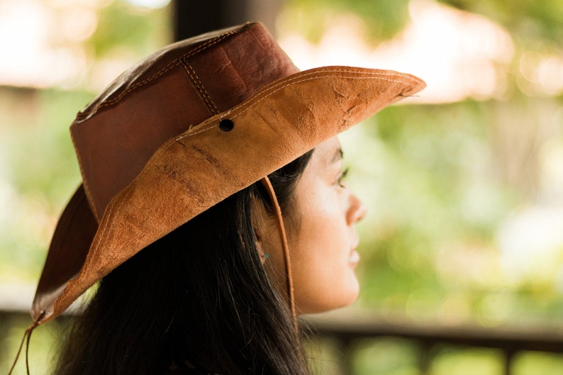 mexican leather hat