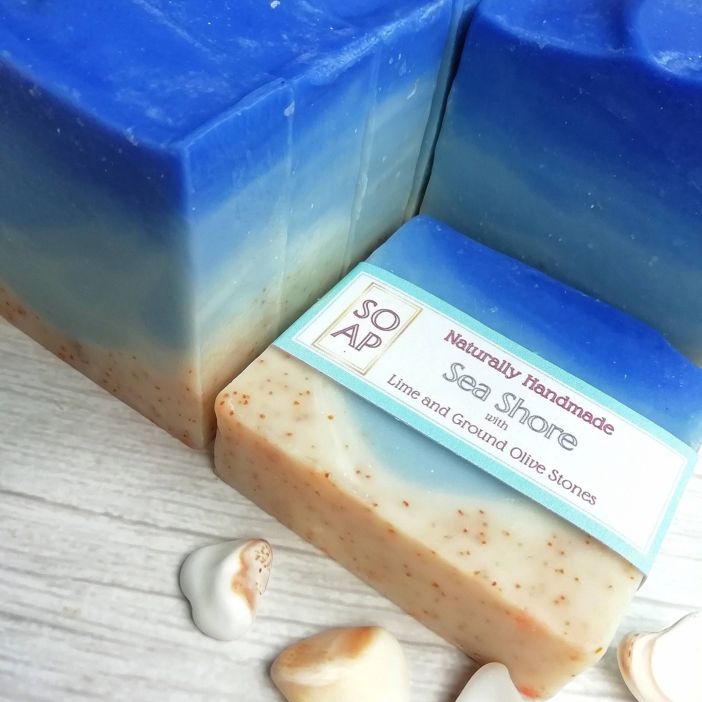 Sea Shore Exfoliating Soap with Patchouli & Lime Essential Etsy