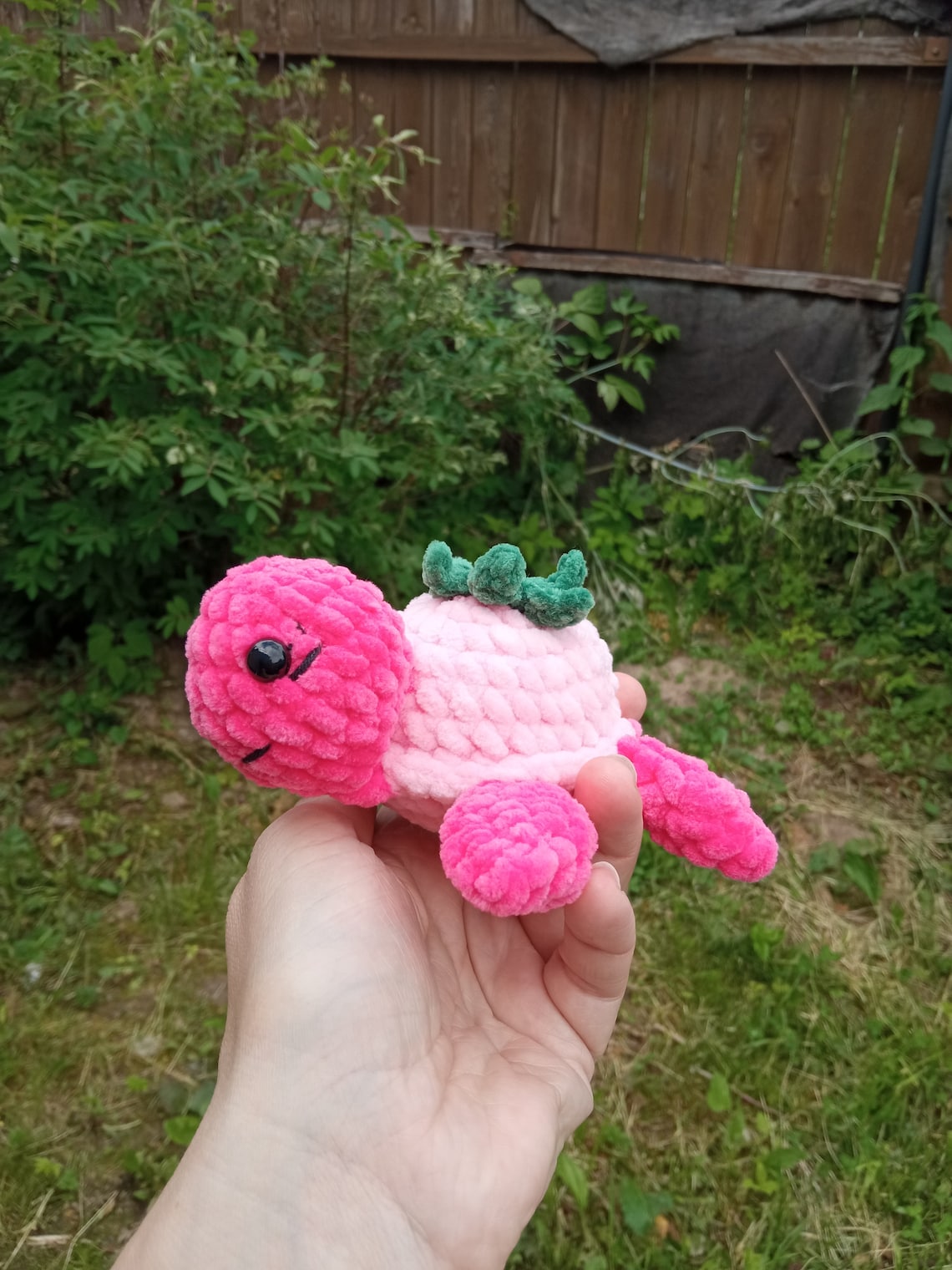Strawberry Turtle Plush Crochet Turtle Amigurumi Turtle | Etsy