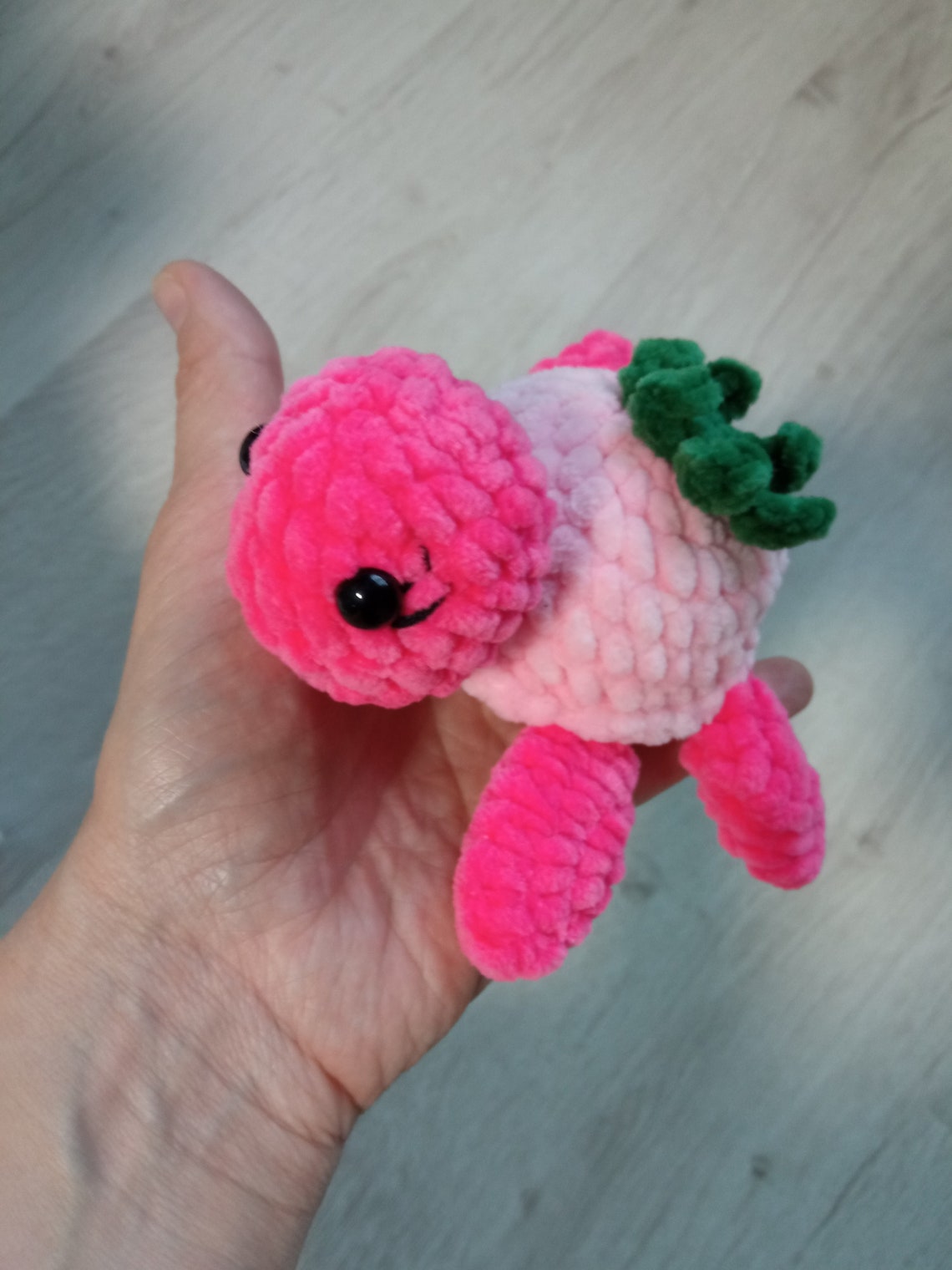 Strawberry Turtle Plush Crochet Turtle Amigurumi Turtle | Etsy