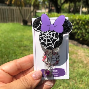 Mouse Head / Spider Web Badge Reel