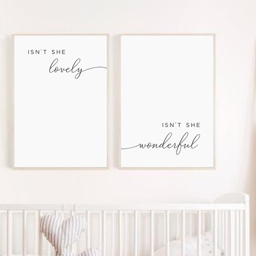 Nursery Wall Art Print Printable Quotes for Baby Room Etsy
