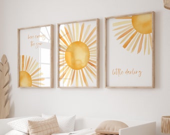 Nursery Decor Nursery Wall Decor Sun Nursery Decor Boho Nursery Wall Art Sun Baby Room Print Girl Nursery Boy Nursery Boho Wall Art Sunshine