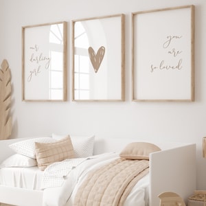 Arte murale per la cameretta dei bambini Boho, decorazione per la cameretta delle bambine, stampa You Are So Loved, decorazione per la camera delle bambine, stampe positive, decorazione per la cameretta dei bambini, colore personalizzato