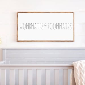DECORACIÓN PARA HABITACIONES DE GEMELOS Arte de pared para habitaciones de gemelos Decoración de pared para habitaciones de gemelos Decoración de habitación de niña Decoración de habitación de bebé niño Decoración para habitaciones de gemelos Niñas gemelas