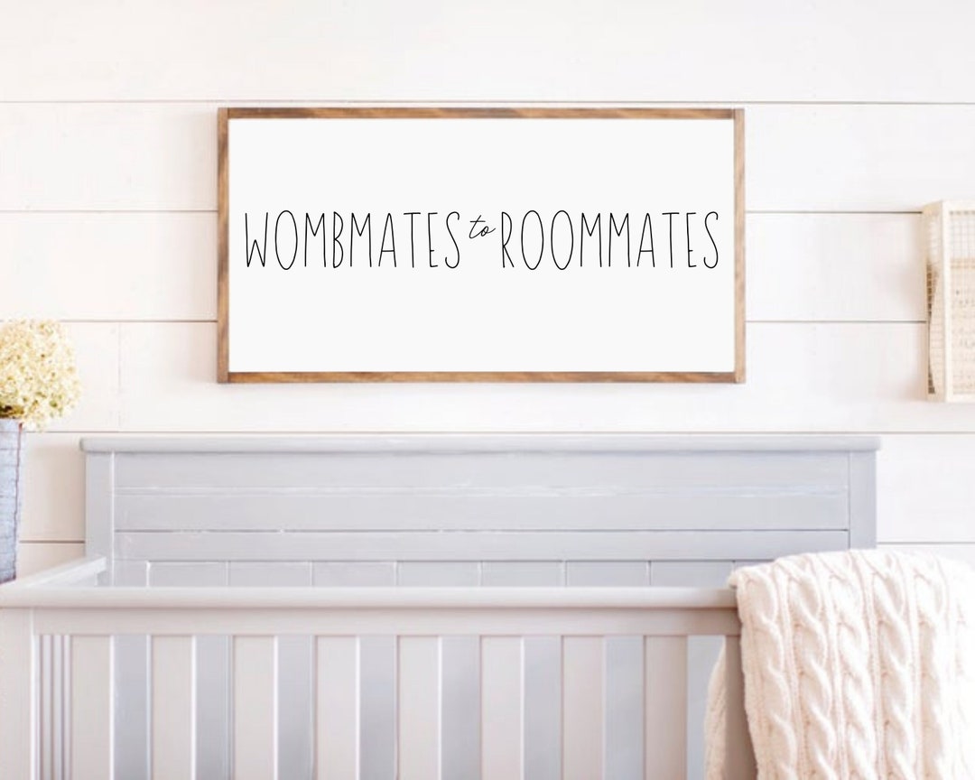 TWIN NURSERY DECOR Twin Nursery Wall Art Twin Nursery Wall Decor