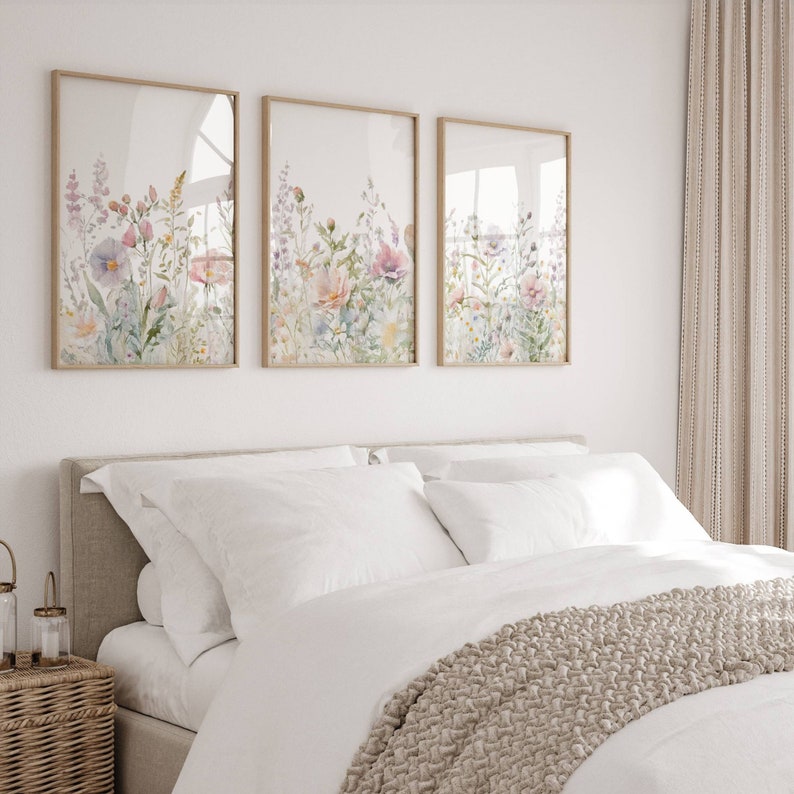 botanical-wall-art-flower-prints-set-of-3-wildflower-nursery-wall-art