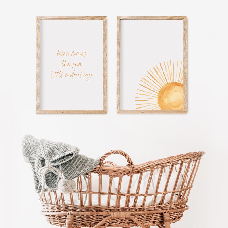 Nursery Decor Boy Nursery Prints Nursery Wall Art Girl Nursery Sun print Boho Baby Room Decor Gender Neutral Gift Baby Shower Gift Idea