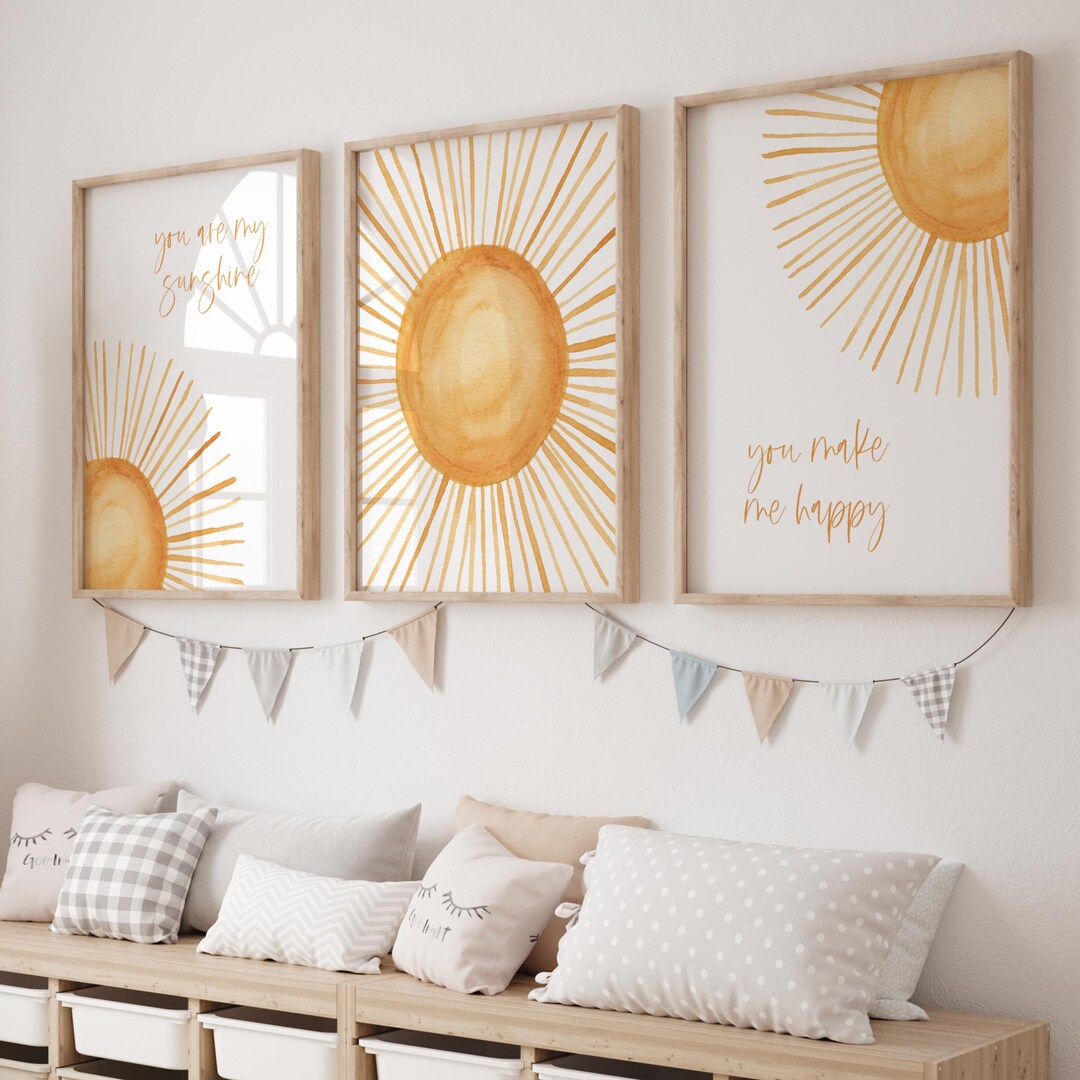 Nursery Decor Nursery Wall Decor Sun Nursery Decor Boho Nursery Wall ...