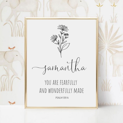 NURSERY DECOR GIRL Bible Verse Nursery Wall Art Etsy