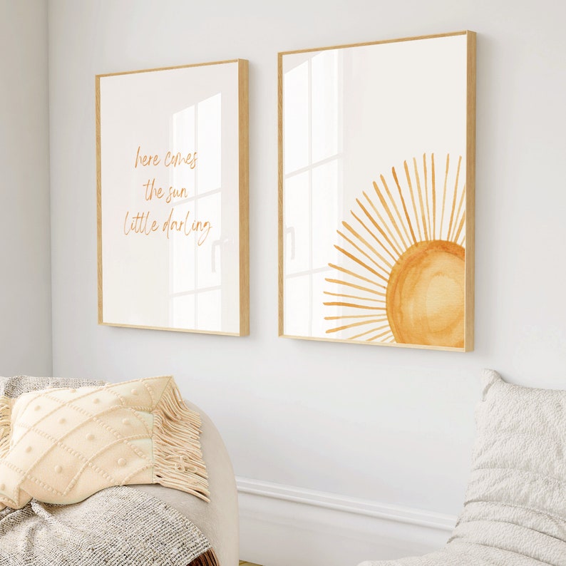 Nursery Decor Boy Nursery Prints Nursery Wall Art Girl Nursery Sun print Boho Baby Room Decor Gender Neutral Gift Baby Shower Gift Idea