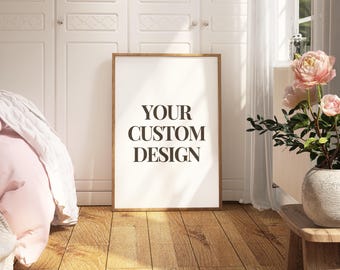 Single Custom Print Framed | Personalized Wall Art | Home Decor | Bedroom Wall Art | Gift Idea