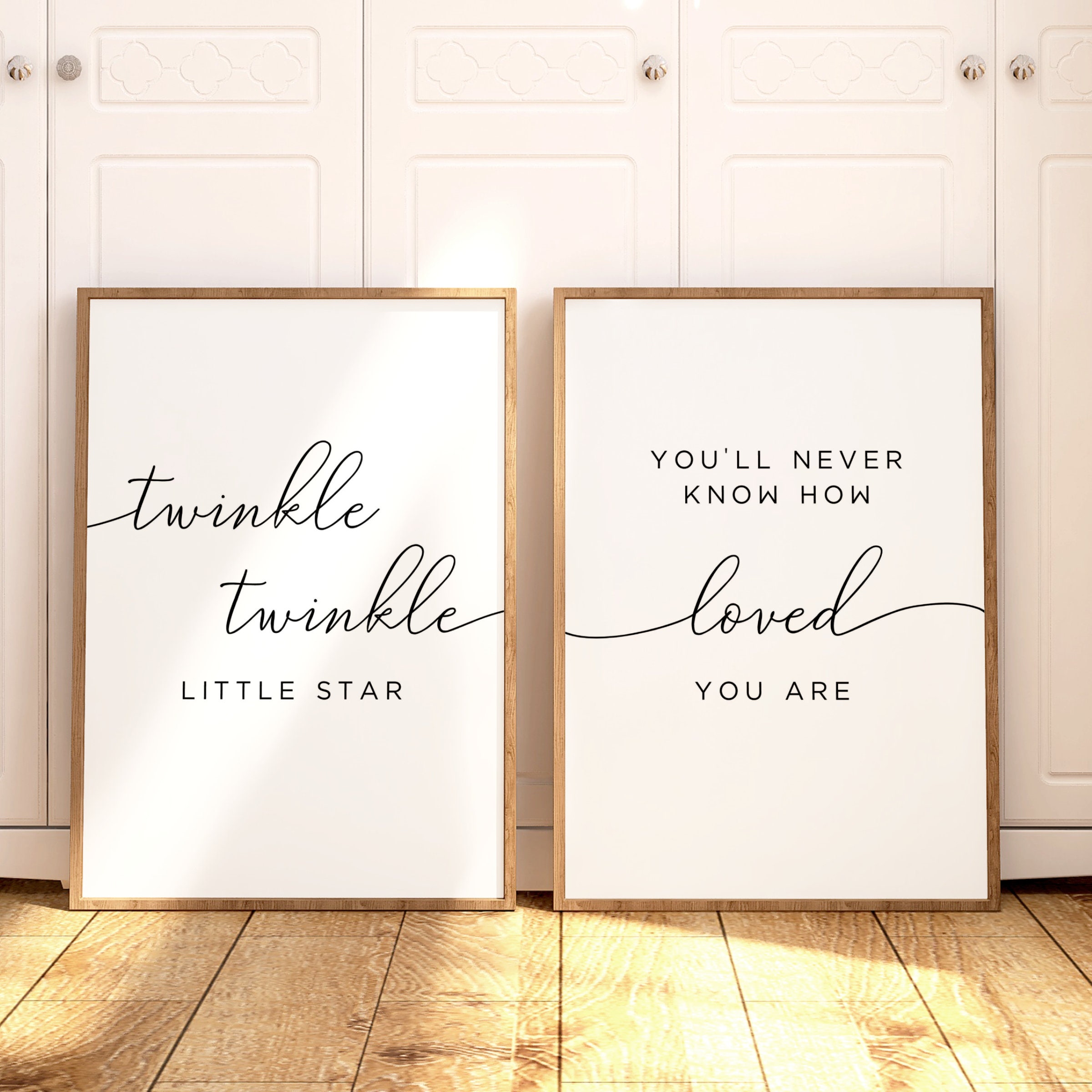 Twinkle Twinkle Little Star Wall Art - Etsy