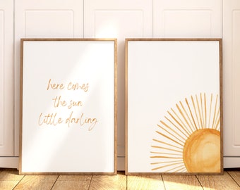 Nursery Decor Boy Nursery Prints Nursery Wall Art Girl Nursery Sun print Boho Baby Room Decor Gender Neutral Gift Baby Shower Gift Idea