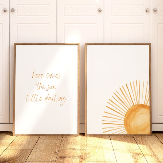 Nursery Decor Boy Nursery Prints Nursery Wall Art Girl Nursery Sun print Boho Baby Room Decor Gender Neutral Gift Baby Shower Gift Idea