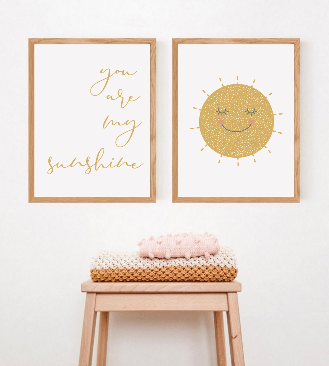 You Are My Sunshine Wall Decor, Nursery Wall Art, Boho Baby Room Sign