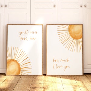 Dekoracja ścienna do pokoju dziecięcego Sunshine Boho, dekoracja ścienna do pokoju dziecięcego dla chłopców, pokój dla dziewczynek, którego nigdy nie poznasz, prezent na baby shower, neutralny pod względem płci wystrój pokoju dziecięcego