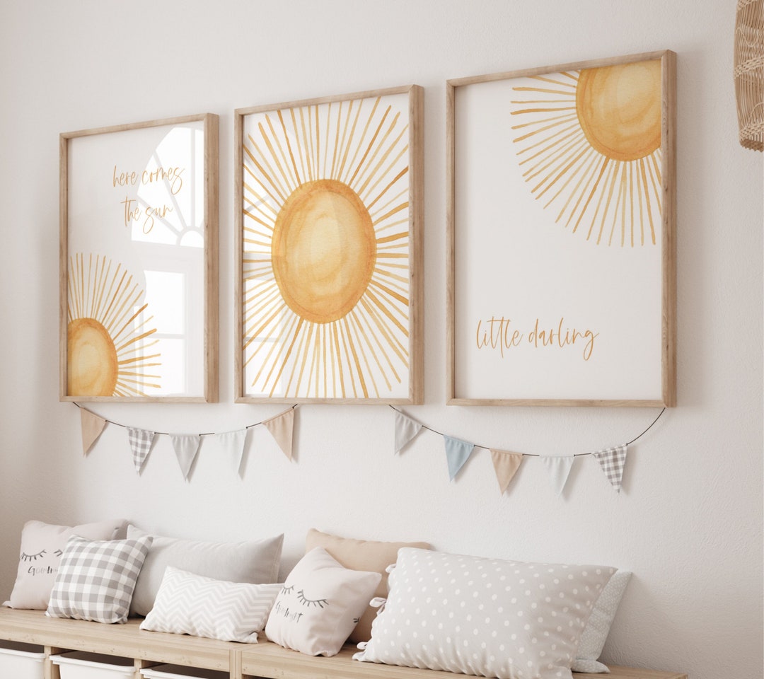 Nursery Decor Nursery Wall Decor Sun Nursery Decor Boho Nursery Wall ...