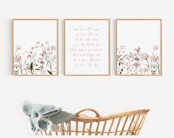 Nursery Decor Girl Nursery Wall Art Baby Girl Nursery Decor Hold Her a Little Longer Girl Nursery Wall Decor Baby Shower Gift Idea