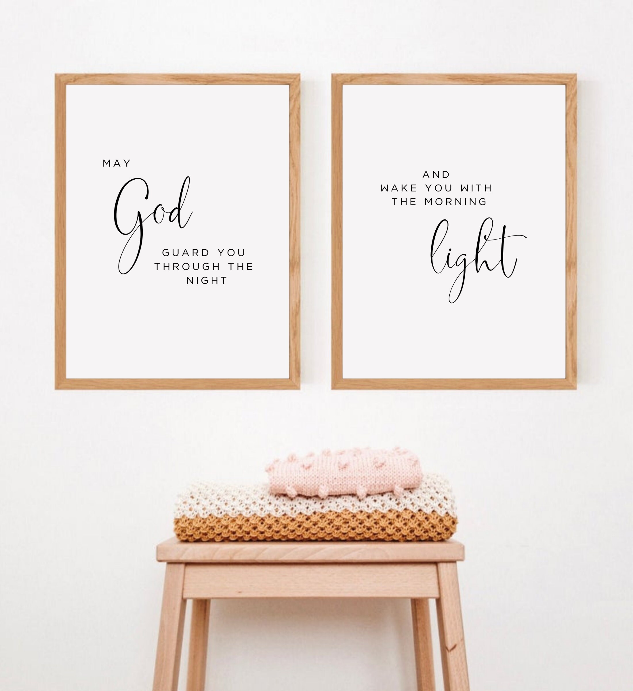 Nursery Bible Verse Wall Art Nursery Bible Print Nursery Etsy