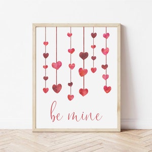 VALENTINES DAY DECOR - Be Mine Sign, Valentine Home Decorations, Be Mine Wall Hanging, Valentine Homemade, Valentine Home Gifts