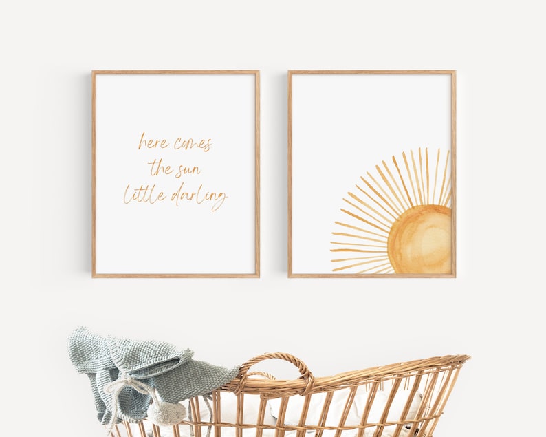 Nursery Decor Boy Nursery Prints Nursery Wall Art Girl Nursery Sun print Boho Baby Room Decor Gender Neutral Gift Baby Shower Gift Idea