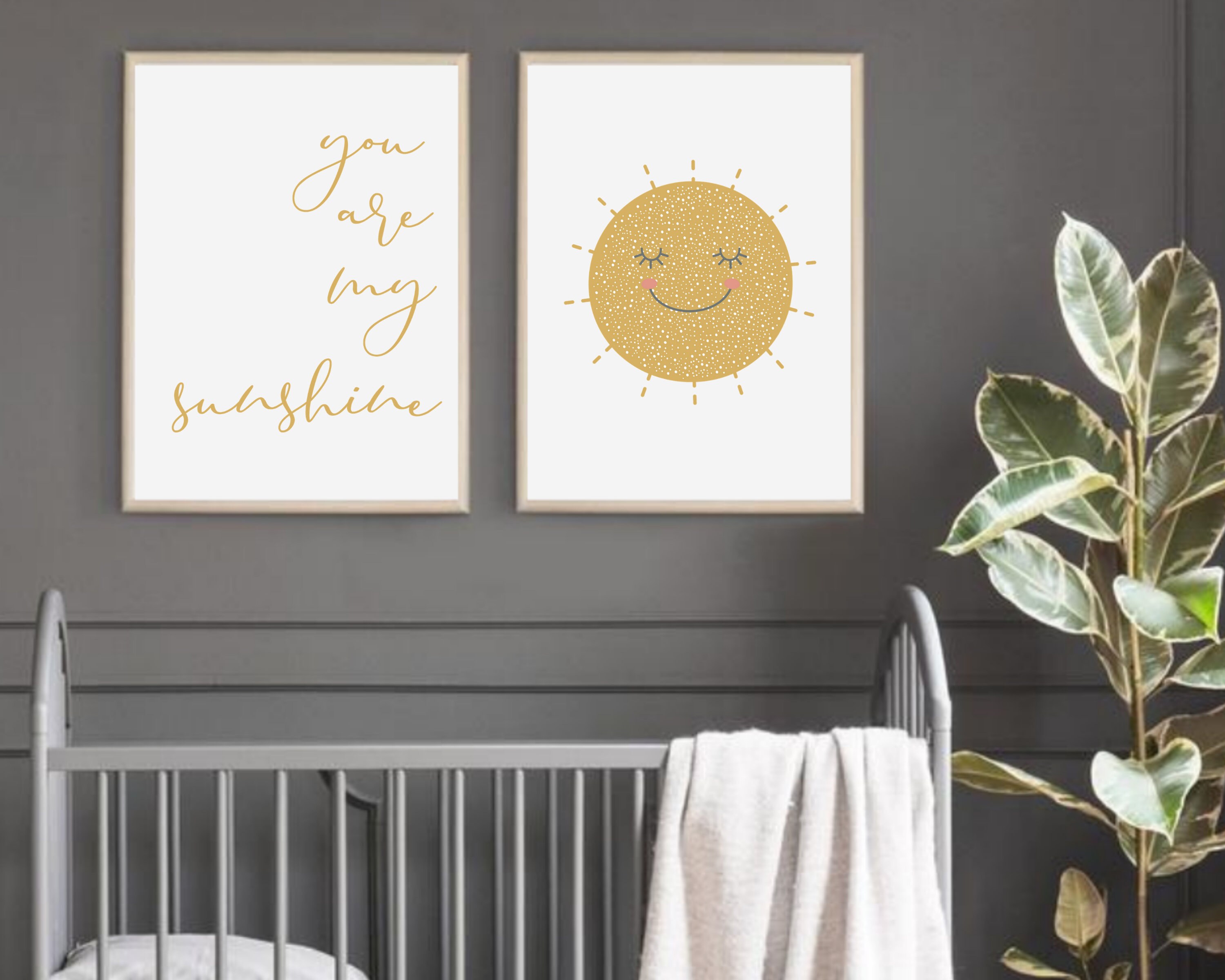 You Are My Sunshine Wall Decor Nursery Wall Art Boho Baby - Etsy
