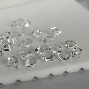 Cristalli di quarzo diamante Herkimer, da 6 a 7 mm immagine 10