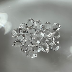 Cristalli di quarzo diamante Herkimer, da 6 a 7 mm immagine 9